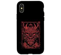 Anime Goth Japanese Oni Demon Dragon Samourai Myth Warrior Coque pour iPhone X/XS