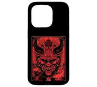 Anime Goth Japanese Oni Demon Samourai Dragon Fantasy Coque pour iPhone 15 Pro