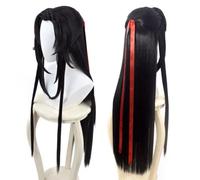 Anime grand maître de la culture démoniaque jeune Wei Wuxian Yiling patriarche cosplay perruque magique ancêtres cheveux longs perruques synthétiques résistant à la chaleur perruque