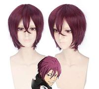 Anime gratuit Iwatobi Swim Club cosplay costume perruque Costume de fête cheveux Haruka Nanase Hazuki Nagisa Rin Matsuoka Cosplay perruques taille unique Rin Matsuoka PL-219