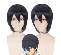 Anime gratuit Iwatobi Swim Club Cosplay Haruka Nanase Hazuki Nagisa Rin Matsuoka Costume perruque fête cheveux Cosplay perruques + perruque gratuite casquette D