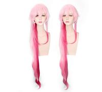 Anime Guilty Crown cosplay perruque Halloween Party Accessoires Cosplay long rose rouge cheveux mixtes Yuzuriha Inori cosplay perruques + bonnet de perruque perruque taille unique No.128