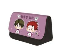 Anime Haikyu Trousse à stylos Shoyo Hinata Trousse à crayons Tobio Kageyama Figure Organisateur Sac de toilette Sacs à cosmétiques Trousse à crayons Oikawa Tooru, Type 7., 22x13x7.5cm