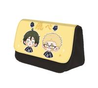 Anime Haikyu Trousse à stylos Shoyo Hinata Trousse à crayons Tobio Kageyama Figure Organisateur Sac de toilette Sacs à cosmétiques Trousse à crayons Oikawa Tooru, Type 8., 22x13x7.5cm
