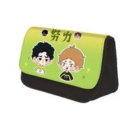 Anime Haikyu Trousse à stylos Shoyo Hinata Trousse à crayons Tobio Kageyama Figure Organisateur Sac de toilette Sacs à cosmétiques Trousse à crayons Oikawa Tooru, Type 12, 22x13x7.5cm