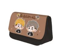 Anime Haikyu Trousse à stylos Shoyo Hinata Trousse à crayons Tobio Kageyama Figure Organisateur Sac de toilette Sacs à cosmétiques Trousse à crayons Oikawa Tooru, Type 10., 22x13x7.5cm