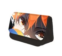 Anime Haikyu Trousse à stylos Shoyo Hinata Trousse à crayons Tobio Kageyama Figure Organisateur Sac de toilette Sacs à cosmétiques Trousse à crayons Oikawa Tooru, Shoyo, 22x13x7.5cm