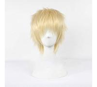 Anime Haikyuu!! Kei Tsukishima Cosplay Wigs Short Light Blonde Cosplay Costume Wig Heat Resistant + Wig Cap