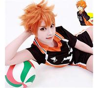 Anime Haikyuu !! Shoyo Hinata Cosplay perruque courte Orange Costume jouer perruques Halloween fête perruques + perruque casquette