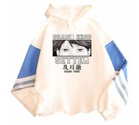 Anime Haikyuu !! Sweat à capuche doux pour les fans de manga Aoba Johsai Oikawa Tooru, blanc, L