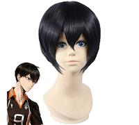 Anime Haikyuu !! Tobio Kageyama lycée volley-ball Club Kageyama Tobio court noir Cosplay Costume perruque + casquette de perruque
