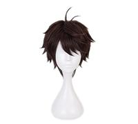 Anime Haikyuu!! Toru Oikawa Perruque courte marron résistante à la chaleur avec bonnet de perruque pour homme