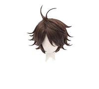 Anime Haikyuu!! Volleyball Toru Oikawa Toor Short Brown Shaggy Layered Tooru Heat Resistant Cosplay Costume Wig + Wig Cap