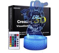 Anime Harley Quinn 3dled Veilleuse 16 Couleurs Usb Tactile Télécommande Lumière Monstre Comédie Grill Lampe De Table Pour Amis Cadeau D'anniversaire