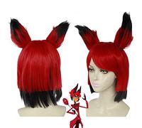 Anime Hazbin Hotel ALASTOR perruque avec oreille Cosplay Costume résistant à la chaleur cheveux synthétiques hommes femmes perruques