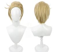 Anime Hazbin Hôtel Charlie Lucifer Perruque Cosplay Courte Droite Blonde Cheveux Perruques Partie Halloween Costume De Noël Perruque Cap