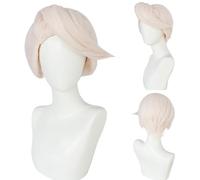 Anime Hazbin Hotel Cosplay Tom Trench Wig Anime Party Light Pink Wig