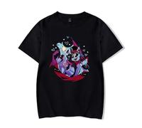 Anime Hazbin Hotel T-Shirt à Manches Courtes Homme Femme Tops Charlie Morningstar Vaggie Cosplay Tee