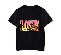 Anime Hazbin Hotel T-Shirt à Manches Courtes Homme Femme Tops Charlie Morningstar Vaggie Cosplay Tee