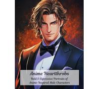 Anime Heartthrobs: A Stylish Coloring Book of Handsome Anime Men: Bold & Expressive Portraits of Anime-Inspired Male Characters