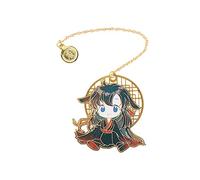 Anime Heaven Marque-page officiel de bénédiction officielle, style chinois vintage avec pampille Tian Guan Ci Fu en métal creux pour lecteur, étudiant (B)