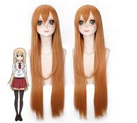 Anime Himouto! Umaru-chan Doma Umaru Cosplay perruque Umaru Doma Costume jouer perruque Orange clair longue droite synthétique perruques de cheveux