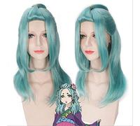 Anime Hoozuki no Reitetsu Ashanti cosplay perruque universelle 55 cm vert clair Cosplay perruques cheveux synthétiques + bonnet de perruque Hoozuki no Reitetsu perruque PL-327