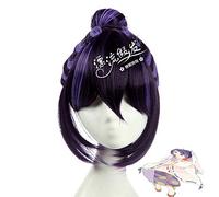 Anime Hoozuki pas de Reitetsu Yuan Yi Jing Cosplay perruques courtes violet résistant à la chaleur perruque synthétique pour femmes hommes PL-328