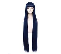 Anime Hyuga Hinata 80cm Long Long Hair Cheveux Neus Bang Cosplay Wigs + Perruque