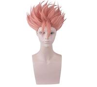 Anime ID: INVADED Cosplay Wig Akihito Narihisago Orange Court Curly Synthetic Hair Wigs for Adult Role Play PL-293
