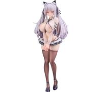 Anime Illustration Alvina-chan Action Figrue Échelle 1/7 Peinture Originale Chat Oreille Fille Figurine Uniforme Style PVC Décoration de bureau Cadeaux de collection