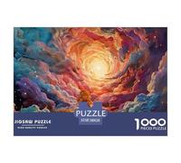 Anime Illustration of an Interstellar Wormhole 1000 Pièces Carton Extra-épais Coffret De Puzzles Swirl Color Cloud Stimulant Et Éducatif Jeu Créatif Puzzles As Birthday Gifts 38x26cm/1000pcs