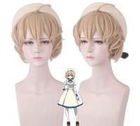 Anime In Spectre Iwanaga Kotoko Cosplay perruque cheveux synthétiques (pas de chapeau) a inventé l'inférence courte brun perruque Kyokou Suiri + bonnet de perruque perruque d'inférence inventée PL-2
