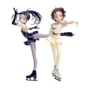 Anime Inori Yuitsuka Lot de 2 figurines mignonnes en PVC Inori Yuitsuka 2 pièces 17 cm Modèle d'action pour chambre à coucher Ornements de bureau