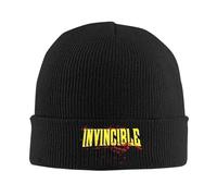 Anime Invincible Blood Logo Tricot Chapeau Bonnets Chapeau D’Hiver Chaud Acrylique Hip-hop Cap Hommes Femmes Cadeaux,
