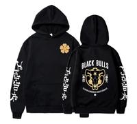 Anime Japonais Black Clover Hoodie Bulls Asta Yuno Graphic Sweatshirt Unisex Harajuku Pullover Casual Streetwear Hip Hop Streetwear
