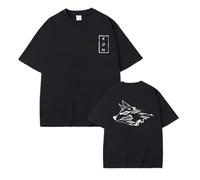 Anime Japonais Chainsaw Man Hayakawa AKI Fox Devil Kon Print Tshirt Male 100% Cotton T-Shirts Men Manga Pullover Men's Streetwear