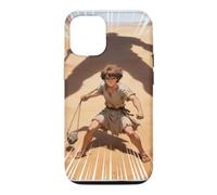 Anime Japonais épique Bible chrétienne - David & Goliath Bataille Coque pour iPhone 12/12 Pro