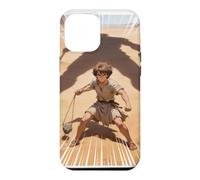 Anime Japonais épique Bible chrétienne - David & Goliath Bataille Coque pour iPhone 12 Pro Max