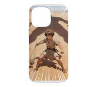 Anime Japonais épique Bible chrétienne - David & Goliath Bataille Coque pour iPhone 14 Pro Max