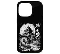 Anime Japonais Goth Castle 2D Dragon Mythologie Art Culture Coque pour iPhone 13 Pro