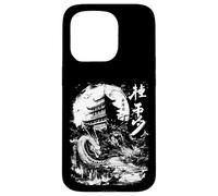 Anime Japonais Goth Castle 2D Dragon Mythologie Art Culture Coque pour iPhone 15 Pro