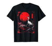 Anime Japonais Goth Cyberpunk City Crane Japon Red Art T-Shirt