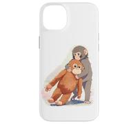 Anime Japonais Punch Monkey Snuggling Orang-outan Jouet en Peluche Coque pour iPhone 14 Plus
