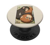 Anime Japonais Punch Monkey Snuggling Orang-outan Jouet en Peluche PopSockets PopGrip Adhésif