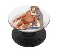 Anime Japonais Punch Monkey Snuggling Orang-outan Jouet en Peluche PopSockets PopGrip Adhésif