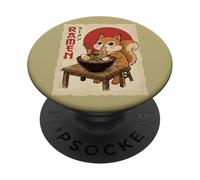 Anime Japonais Ramen Nouilles Amant de l'écureuil PopSockets PopGrip Adhésif