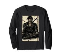 Anime Japonais rétro Samouraï Katana Zen méditer Kanji Manche Longue