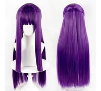 Anime jeu Frieren: Au-delà de la fin du voyage Fougère Cosplay perruque longue perruque violet perruque synthétique résistant à la chaleur pour Halloween Costume Party jeu de rôle perruque Cap