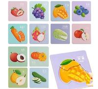 Anime Jigsaw Puzzle - éducatif, interactif et créatif inspiré des Fruits artistiques | Ensemble de Puzzle d'apprentissage Anime Portable pour Filles Voyage Voyage d'affaires Maison éco